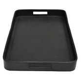 Kundra Black 57cm Buffalo Leather Tray