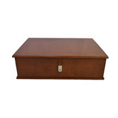 Kundra Tan Leather Document Box