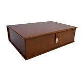 Kundra Tan Leather Document Box