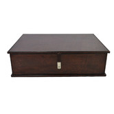Kundra Dark Leather Document Box
