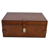 Kundra Tan Leather Large Jewellery Box