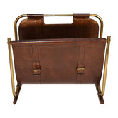 Kundra Leather Magazine Rack