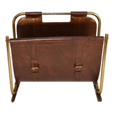 Kundra Leather Magazine Rack