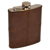 Kundra 177ml Leather Hip Flask
