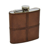 Kundra 177ml Leather Hip Flask