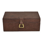 Kundra Brown Leather Box with Stirrup