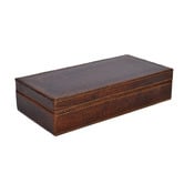 Kundra Dark Leather Office Pin Holder
