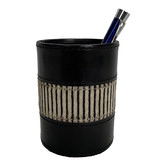 Kundra Brown Leather Pen Holder