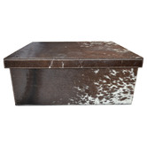 Kundra Rectangular Fur Leather Box