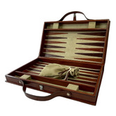 Kundra Genuine Leather Backgammon Board Game