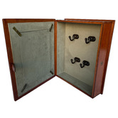 Kundra Decor Genuine Leather Key Holder Box with 4 Hooks
