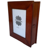 Kundra Decor Genuine Leather Key Holder Box with 4 Hooks