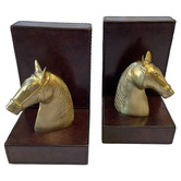 Kundra Equestrian Horse Bust Bookends