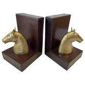 Kundra Equestrian Horse Bust Bookends