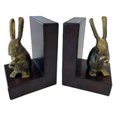 Kundra Equestrian Standing Rabbit Bookends