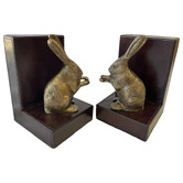 Kundra Equestrian Standing Rabbit Bookends