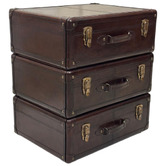 Kundra Decor Genuine Leather Bedside Table