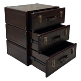 Kundra Decor Genuine Leather Bedside Table