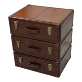 Kundra Decor Genuine Leather Bedside Table