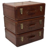 Kundra Decor Genuine Leather Bedside Table