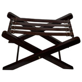 Kundra Dark Leather Luggage Rack