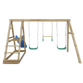 Lifespan Kids Winston 4-Station Wooden Swing Set with Slide