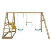 Lifespan Kids Winston 4-Station Wooden Swing Set with Slide