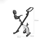 Red Star Fitness EXER-11 Folding Steel Exercise Bike