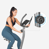 Red Star Fitness Black Steel Olympus Exercise Bike