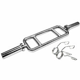 Red Star Fitness Olympic Tricep Bar with Spring Collar