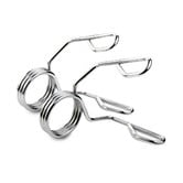 Red Star Fitness Olympic Ez Curl Bar with Spring Collar