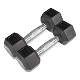 Red Star Fitness 8 Piece Cortex 56kg Hex Fixed Dumbbell Set