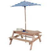 Red Star Fitness Arnold Kids' Outdoor Table with Umbrella