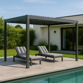Red Star Fitness 4m x 3m Jessel Aluminium Louvered Pergola