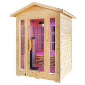Red Star Fitness 220cm Hestia Spruce Wood Infrared Sauna
