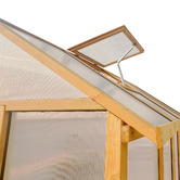 Red Star Fitness 263 x 152cm Asher Fir Wood &amp; Polycarbonate Greenhouse