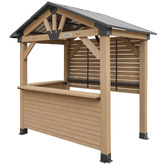 Red Star Fitness 2.7m Igor Cedar Wood Gazebo Bar