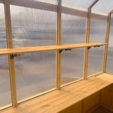Red Star Fitness 263 x 152cm Asher Fir Wood &amp; Polycarbonate Greenhouse