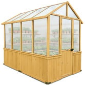 Red Star Fitness 263 x 152cm Asher Fir Wood &amp; Polycarbonate Greenhouse