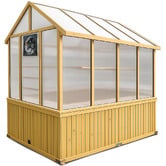 Red Star Fitness 263 x 152cm Asher Fir Wood &amp; Polycarbonate Greenhouse