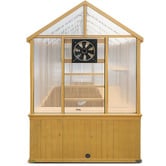 Red Star Fitness 263 x 152cm Asher Fir Wood &amp; Polycarbonate Greenhouse