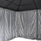 Red Star Fitness 2.8m Athena Steel Gazebo with Mosquito Nets &amp; Curtains