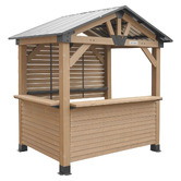 Red Star Fitness Igor Cedar Wood Add-On Gazebo Bar