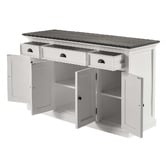 NovaSolo Halifax 3 Drawer Mahogany Wood Sideboard