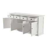 NovaSolo Halifax 4 Drawer Mahogany Wood Sideboard