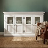 NovaSolo Halifax 4 Door Mahogany Wood Sideboard