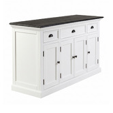 NovaSolo Halifax 3 Drawer Mahogany Wood Sideboard