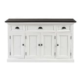 NovaSolo Halifax 3 Drawer Mahogany Wood Sideboard