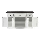 NovaSolo Halifax 3 Drawer Mahogany Wood Sideboard