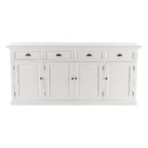 NovaSolo Halifax 4 Drawer Mahogany Wood Sideboard